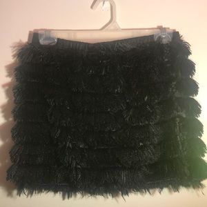 Black Fluffy Skirt